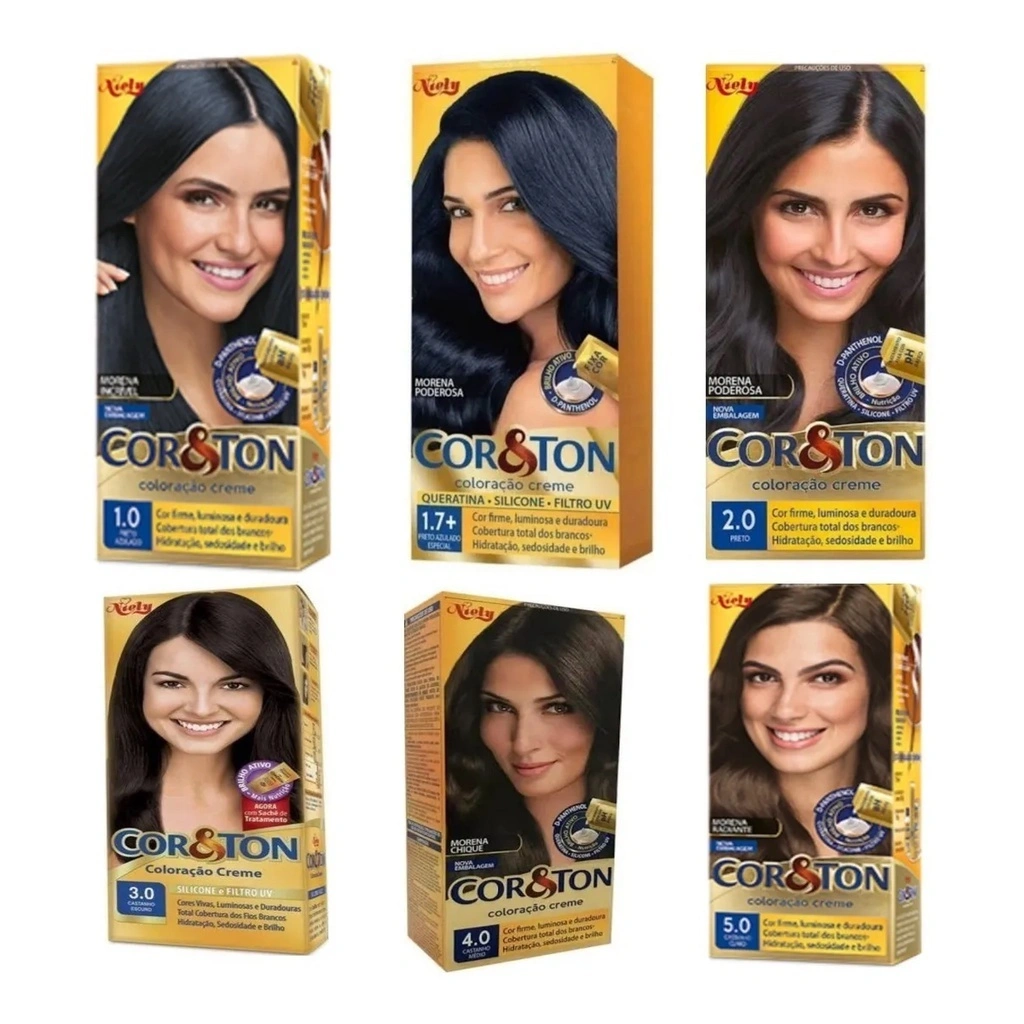 Tintura em Creme p/ cabelo Cor&Ton (exceto cores especiais)